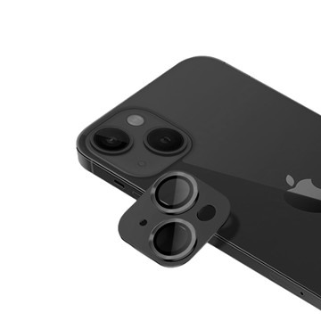 防摔專家 iPhone 15 Plus 鎧甲一體金屬二眼鏡頭貼-淺綠