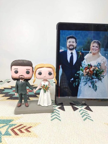 客製化3D人像公仔 訂製手工Funko Pop情侶父母夫妻結婚週年禮物