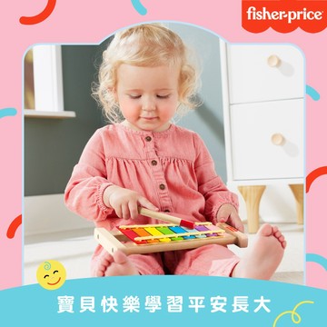 【費雪】木製玩具 彩虹鐵琴｜生日禮物、週歲禮、送禮、玩具、奇哥代理