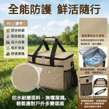【在臺出貨】保冷保溫袋 大容量保溫袋 生鮮專用 戶外冷藏冰包 露營車載保溫箱 側背保冷袋 大容量保冰袋 便當袋 餐袋