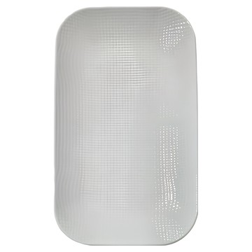 WANDU 瓦讀 12吋陶瓷長方盤  31 x 18.3 x 2.8cm  織白色  1個