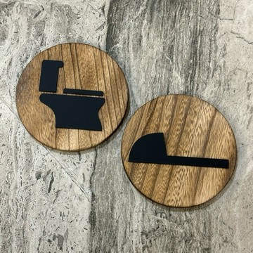 簡約設計廁所 馬桶標示牌 歡迎牌 商業空間 開店必備 歡迎牌 辦公室 坐式馬桶 蹲式馬桶 店家