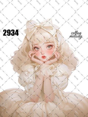 original sticker no.2934 人物貼紙 原創貼紙 原創人物貼紙 裝飾貼紙 cotton melody