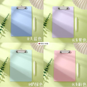 可開發票☆桃園出貨💕&可愛熊貓文件夾a4板夾資料試卷夾學生書寫墊板夾子豎版辦公資料冊