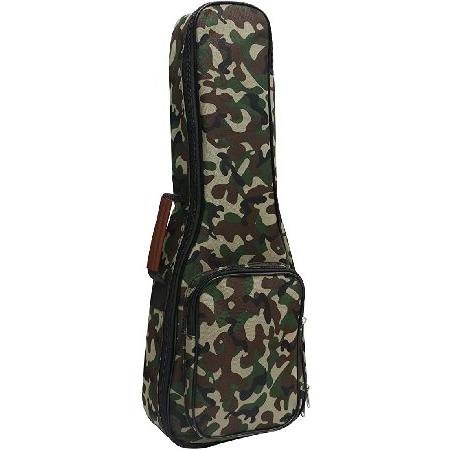 Ukulele Case 21 23 26 Inch Ukulele Case 10MM Cotton Added for Protect. Waterproof Exquisite Fabric Ukelele Case Soprano Ukulele Gig Bag (Color Camou