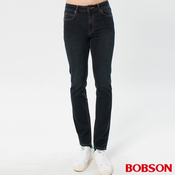 BOBSON 男款高腰大彈力直筒褲7014-52