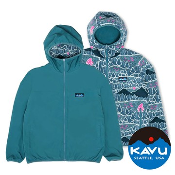【KAVU】Cedar Cove 女雙面連帽刷毛外套『調皮大腳怪』K2272 戶外 露營 登山 健行 休閒 時尚 出國 旅遊 保暖 外套