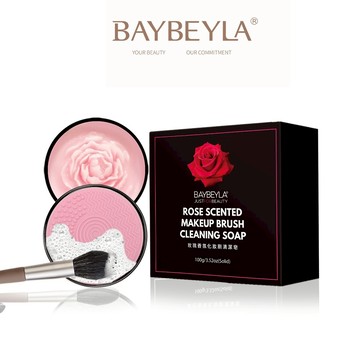 BAYBEYLA 貝貝拉 香氛化妝刷專用清潔皂【隔日到貨】化妝刷清潔劑 洗刷皂 刷具皂 刷具清潔劑 粉撲清潔 洗刷劑
