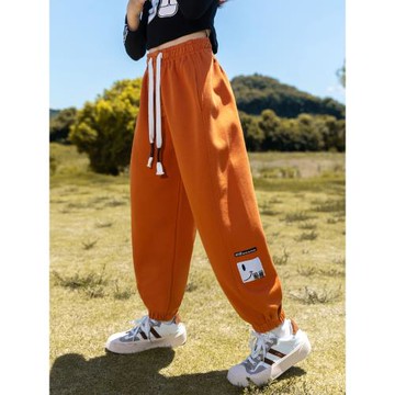 女童洋氣運動褲春秋2026新款春裝兒童休閑褲衛褲中大童加厚褲子潮