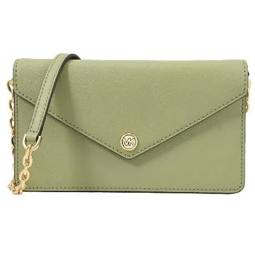 MICHAEL KORS Jet Set Travel 信封式翻蓋WOC斜背包.綠