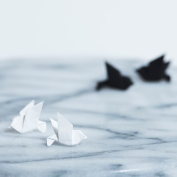 \小鳥園/ 摺紙耳環耳針_胖胖鳥