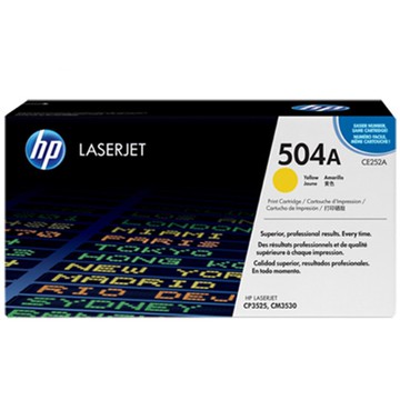 HP 黃色原廠碳粉匣 / 個 CE252A 504A