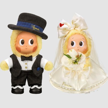 POP MART 泡泡瑪特 星星人 怦然星動系列 婚禮 搪膠毛絨 公仔禮盒