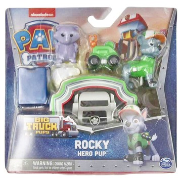 SPIN MASTER 汪汪隊立大功 狗狗大卡車隊系列動物玩偶組 灰灰 + 浣熊玩偶 ROCKY HERO PUP  1組