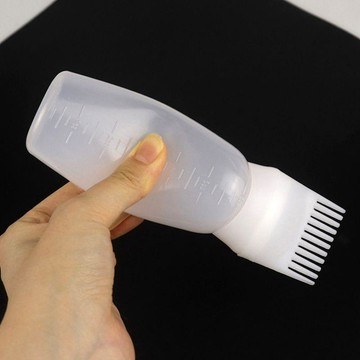 帶刻度乾洗瓶髮廊燙髮藥水瓶染髮梳子洗頭清洗瓶空瓶焗油梳燙染髮