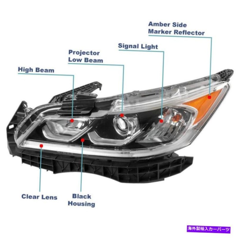 USヘッドライト 2016-2017ホンダアコードLXセダンプロジェクターヘッドライトクロムドライバー左側 For 2016-2017 Honda  Accord LX Sedan Projector H | LINEブランドカタログ
