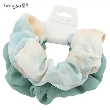皮筋不勒頭發韓范兩件套大腸發圈bm清新簡約氣質扎頭發繩 ins皮筋