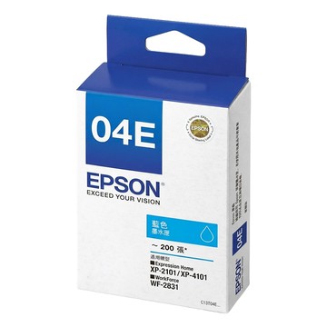 EPSON 台灣公司貨 墨水匣 C13T04E250  藍色  1個