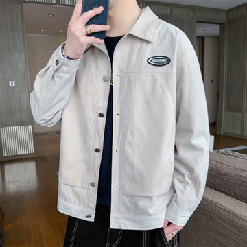 外套男春秋季韓版潮流寬松燈芯絨夾克痞帥氣休閑百搭褂子ins上衣