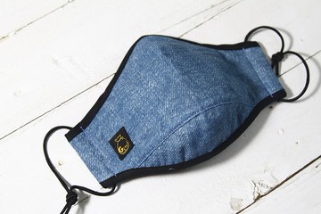 安心防疫【Gi LAI】立體布口罩 / 牛仔二重紗 / 可放濾材