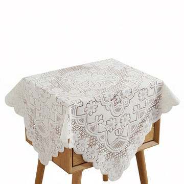 蕉蕉購物 復古蕾絲花擺拍桌布 60 x 60cm  白色-款式隨機  1個
