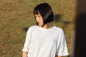llcxy tee 善良の心 刺繡tee