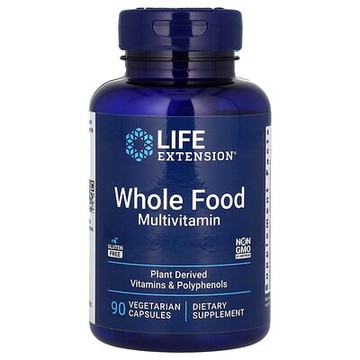 Life Extension, 植物基多維生素，90 粒素食膠囊