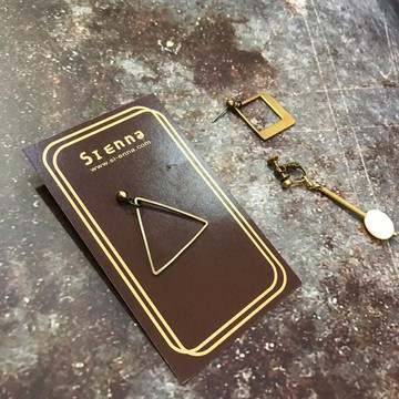 設計感銅耳環(可選要夾式或耳針)*賣場為單隻價錢