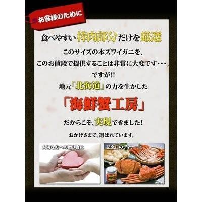 ズワイガニ ポーション お刺身 脚 むき身 7L 8L 1kg 3人前 カニ 生食用 むき身 蟹 お取り寄せ グルメ ギフト 北海道