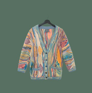 Back to Green-復古毛衣 COOGI 馬卡龍色半立體 vintage sweater