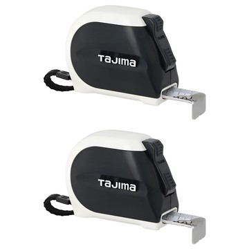 TaJIma 田島 剛厚 自動固定捲尺 自動剎車 無快扣 SS2555 5.5m x 25mm 黑白色 359g  2個