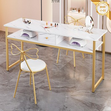 【網紅經濟型】美甲桌 美甲桌椅套裝 日式美甲桌 單人美甲桌 雙人美甲桌 簡約設計 多功能收納 美甲店專用 特價套裝