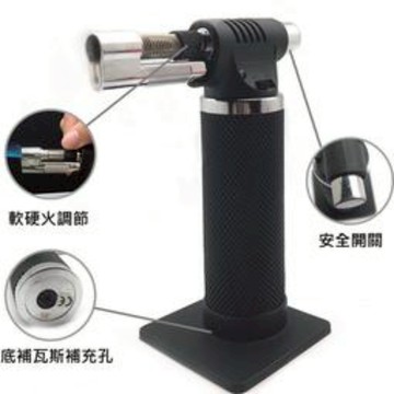 多功能噴火槍 有安全鎖 可點香 燒火柴 烘焙用 點燈用噴槍 噴燈 （顏色隨機出貨） _廠商直送