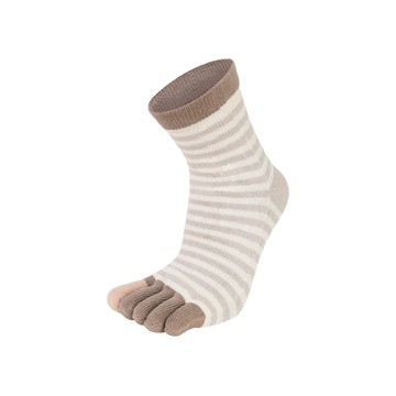 乾爽吸汗五趾短襪-條紋 - 條紋可可