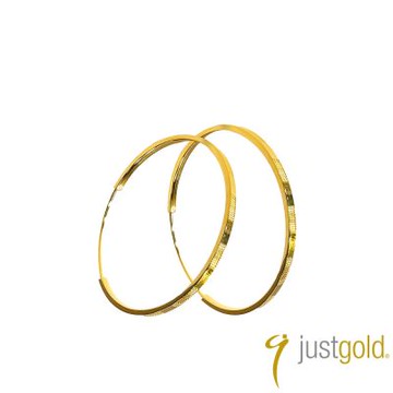 【Just Gold 鎮金店】簡漾 黃金耳環 (網路限定)