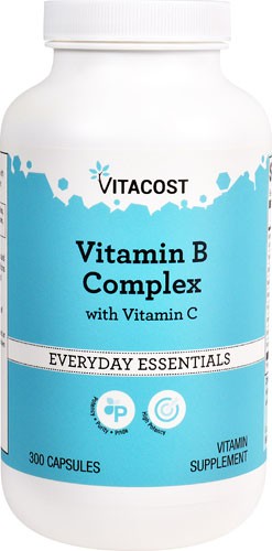 Vitacost Vitamin B Complex with Vitamin C 300 Capsules