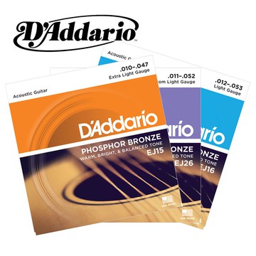 小叮噹的店 木吉他弦 磷青銅 D'addario EJ15 /EJ16/ EJ26  美國