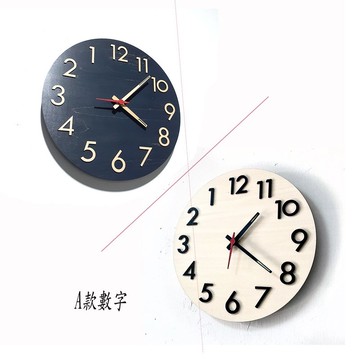 手工木作創意時鐘 簡簡單單 - 數字圓_逆時鐘