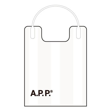 A Plastic Project 忘記袋 白線條  1個