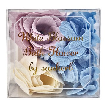 Sunherb 花朵泡泡入浴禮盒 梔子花香 20g 浪漫花瓣泡澡 舒緩身心  1盒