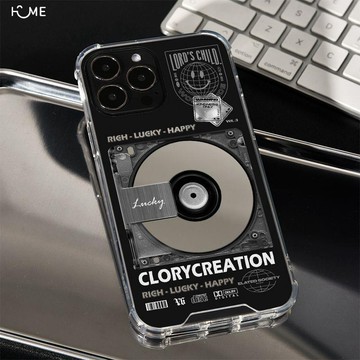 CD光盤鏡面高級灰ins風情侶蘋果iphone16/15/14promax手機殼13創意12/11/xs/xr