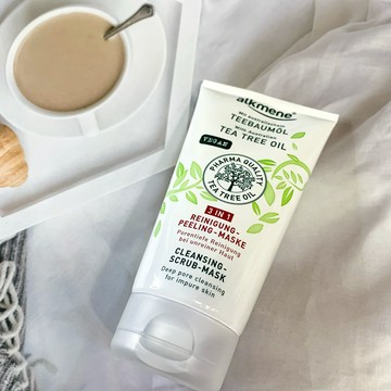 德國 alkmene 茶樹去角質潔顏泥膜3合一凝乳 150ML 肌膚保養 附發票｜滿額領券最高現折$200⚡保養 美妝 品牌香氛 【心心哈德】