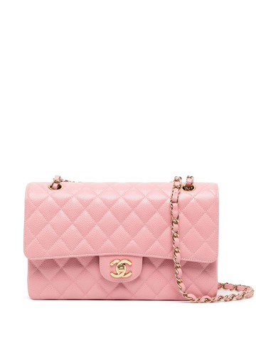 CHANEL Pre-Owned - 2003 medium Double Flap shoulder bag - women - Caviar Leather - One Size - Pink