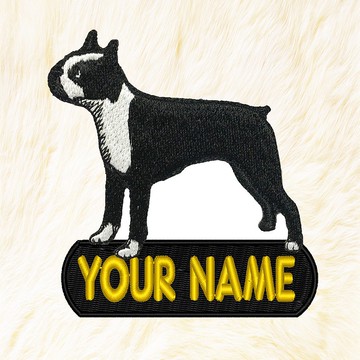 波士頓梗犬銘牌 - 姓名徽章鐵（定做）