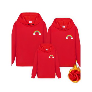 彩虹衛衣幼兒園活動服母女親子裝
