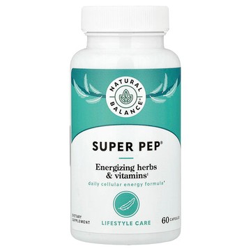 Natural Balance, Super Pep®，提神草本和維生素，60 粒膠囊