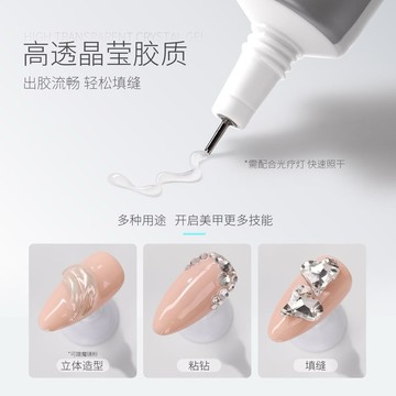 ❰現貨+預購❱GAOY戈雅填縫膠美甲粘鑽膠大力膠加固指甲油膠飾品專用膠水超牢固 美甲