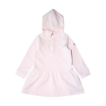Moncler - Pink Cotton Logo Dress