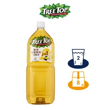 【TREE TOP樹頂】蜂蜜檸檬甘菊茶 2L 寶特瓶 x8 箱購
