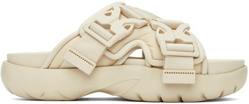 Bottega Veneta 灰白色 Snap Slide 凉鞋